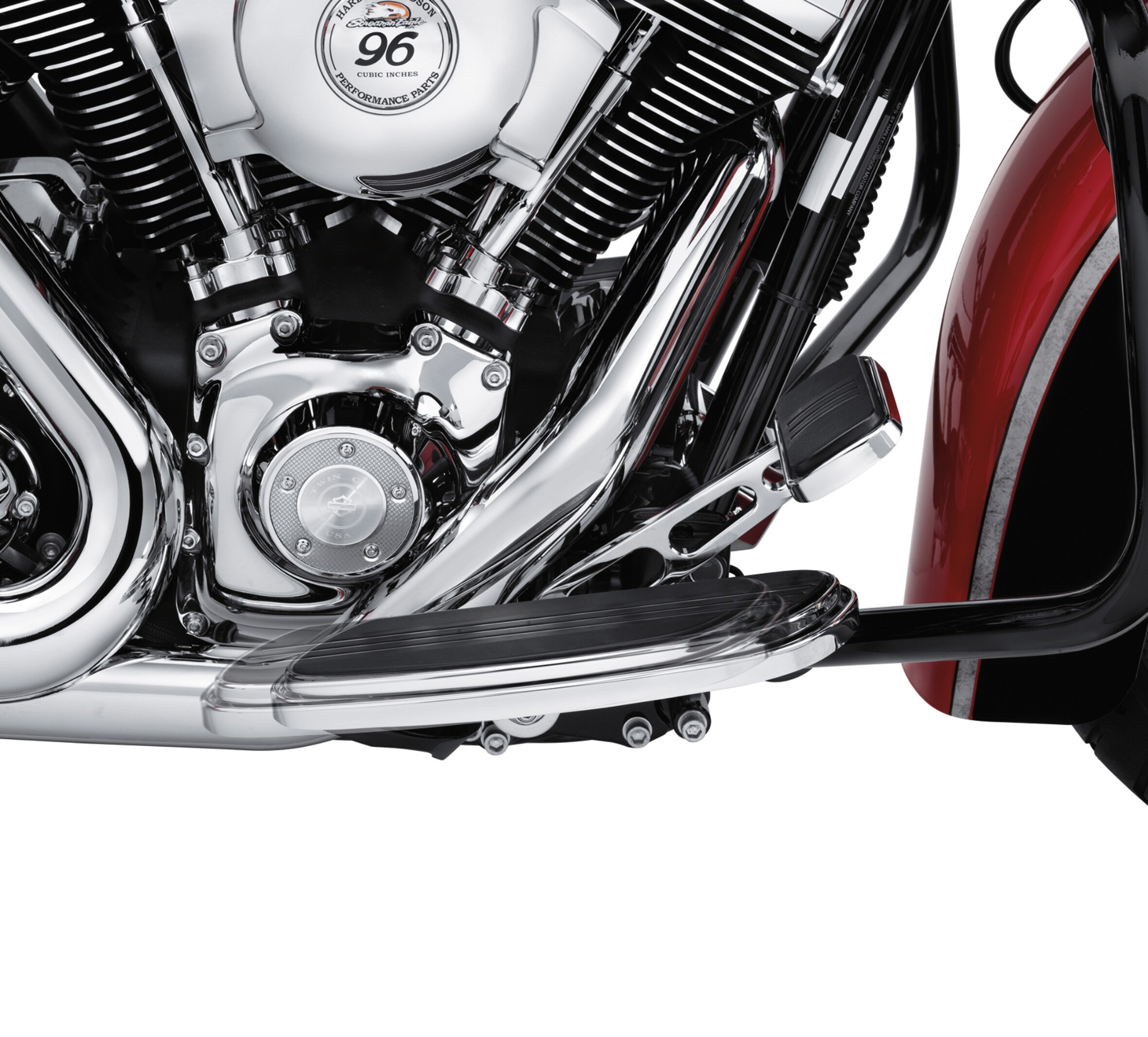 Black Driver Floorboard Relocation Brackets fit for Harley FL 1" Forward & Out